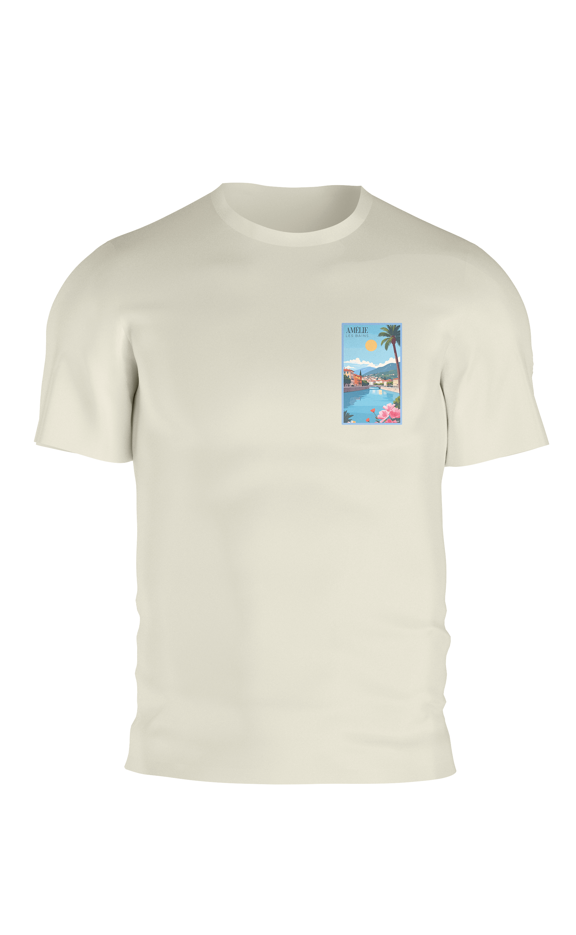 T-shirt AGAPIT Amélie-les-Bains – Illustration rétro du village catalan - Agapit - Artwear
