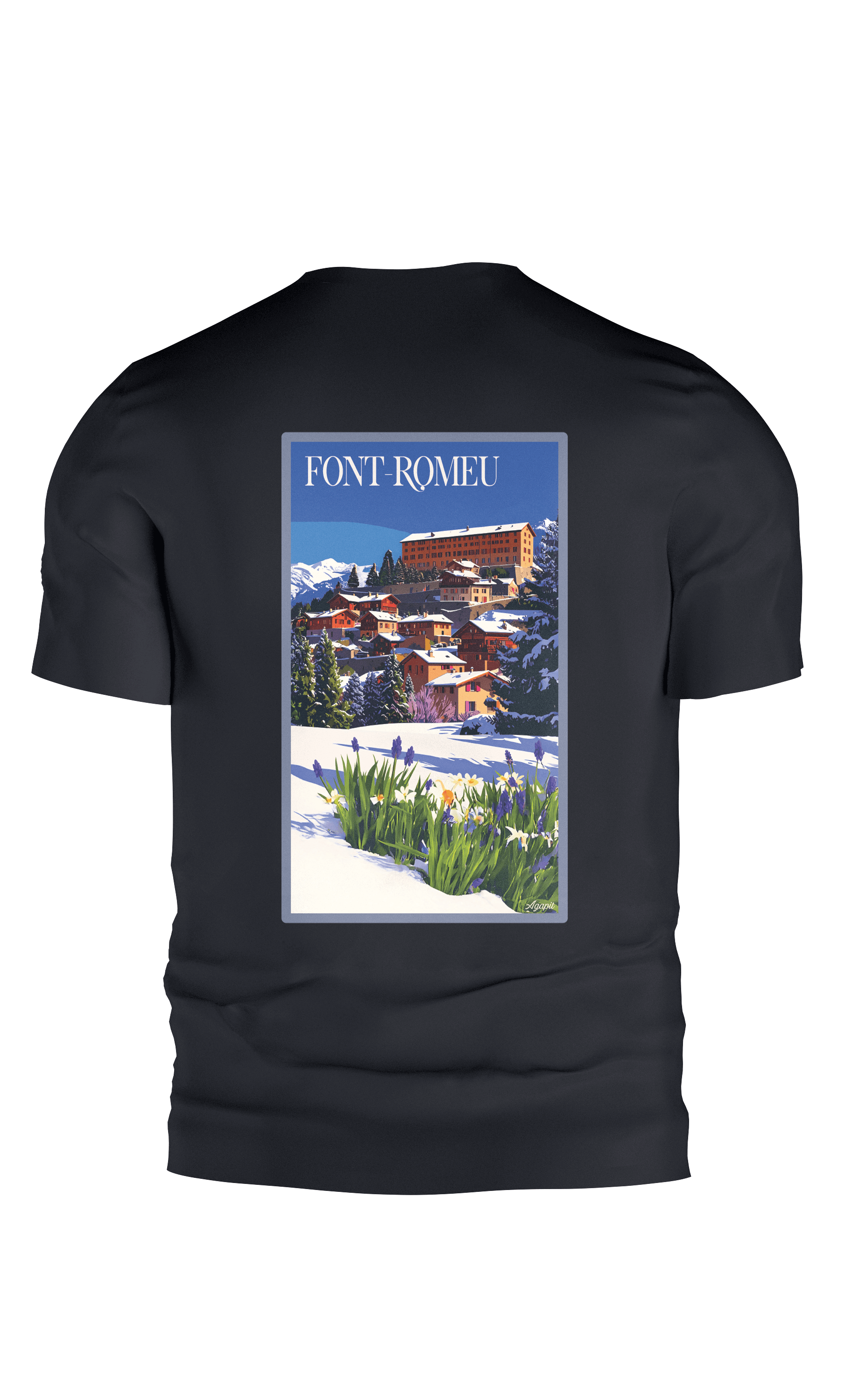 T-shirt Font-Romeu - Montagne Catalane - Agapit - Artwear