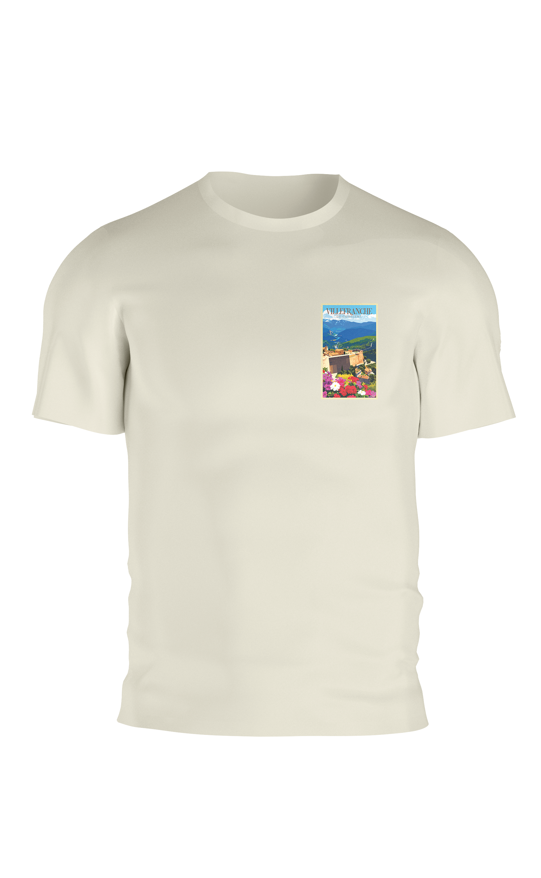 T-shirt AGAPIT Villefranche de conflet - Sud de la France – Vue Fort Libéria - Agapit - Artwear