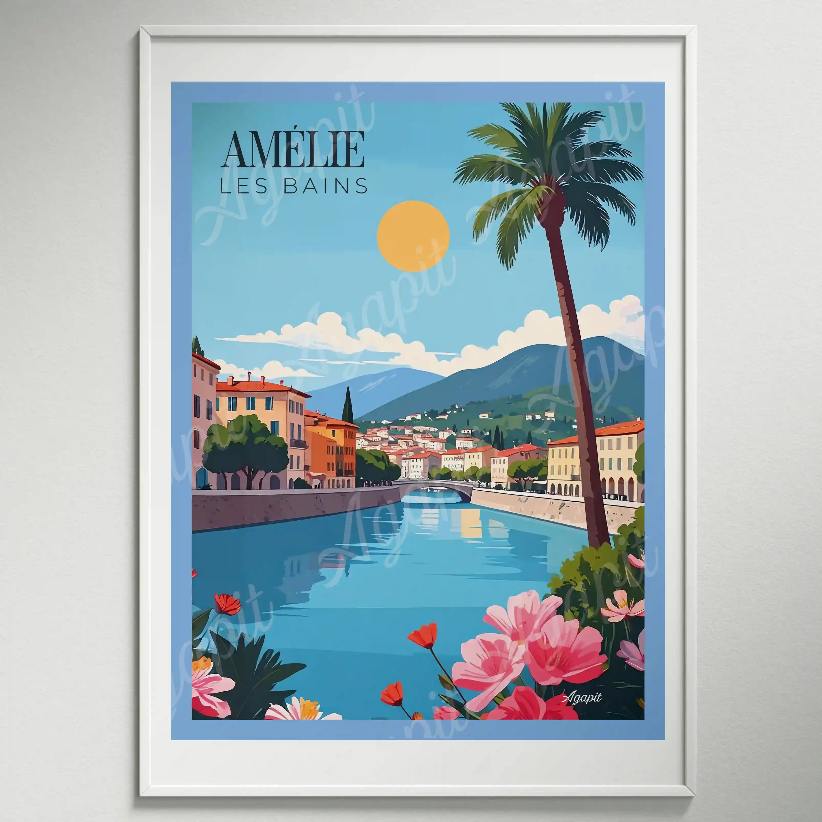 Affiche Agapit - Amélie les bains - Agapit - Artwear
