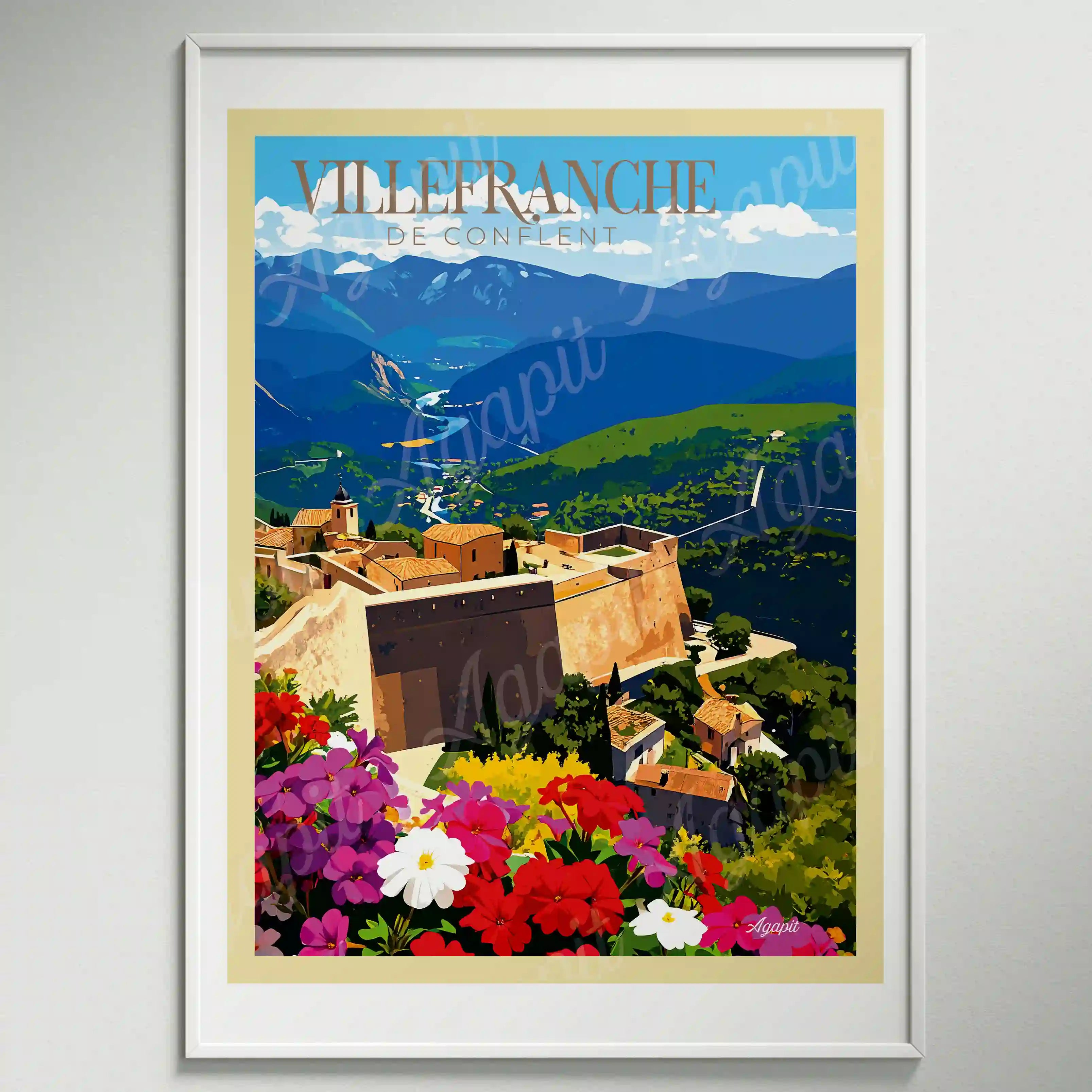 Affiche Agapit - Villefranche - Agapit - Artwear