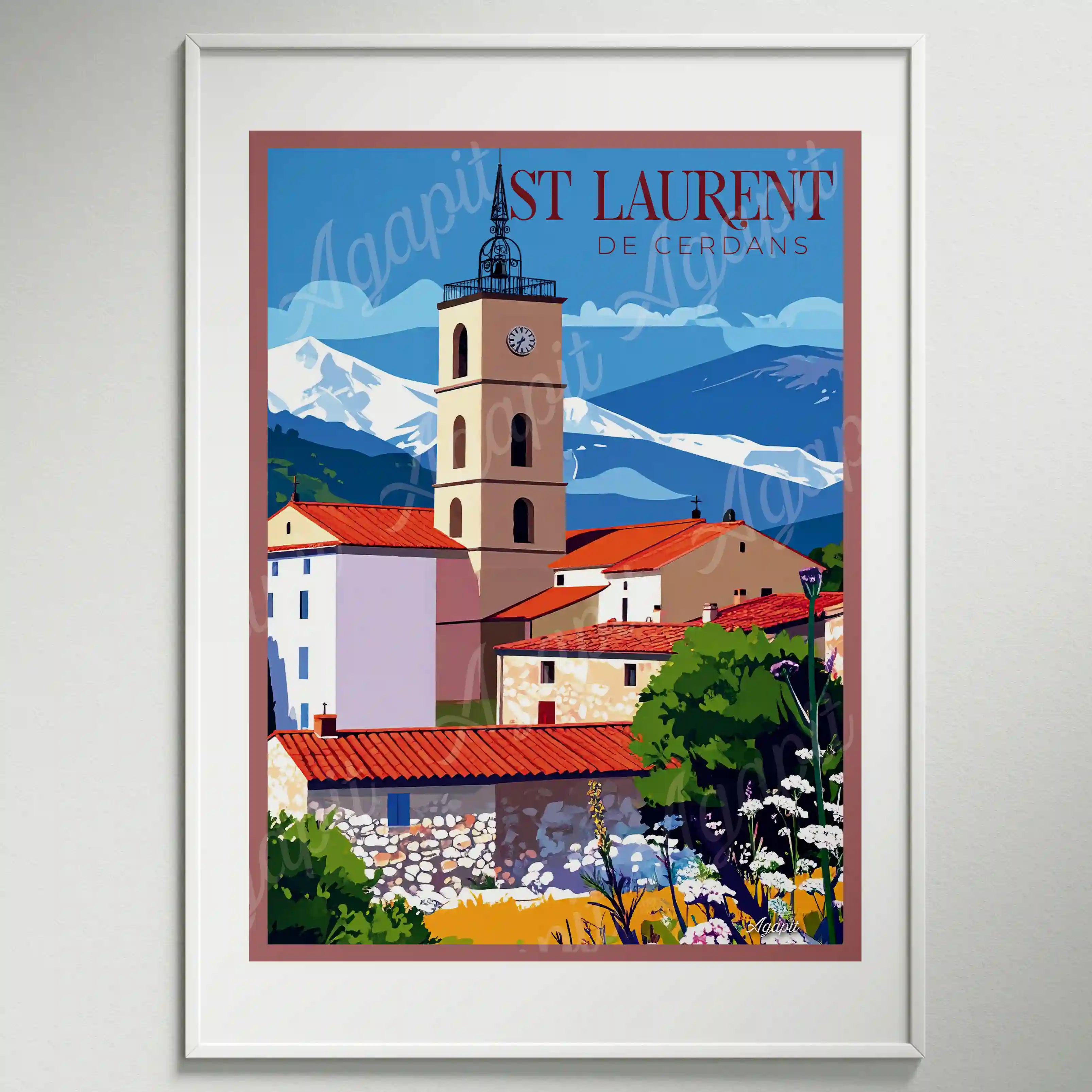 Affiche Agapit - St Laurent de Cerdans - Agapit - Artwear