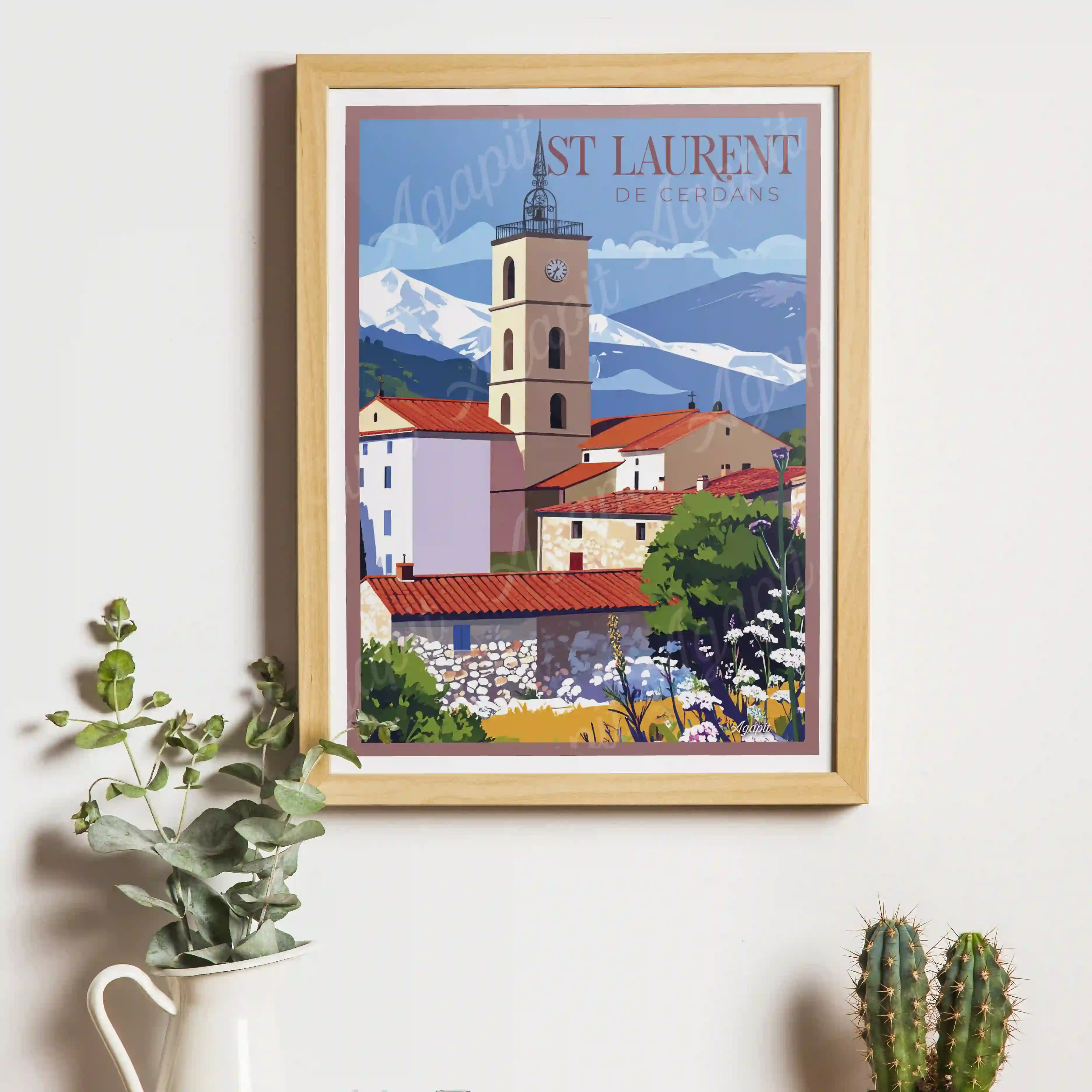 Affiche Agapit - St Laurent de Cerdans - Agapit - Artwear