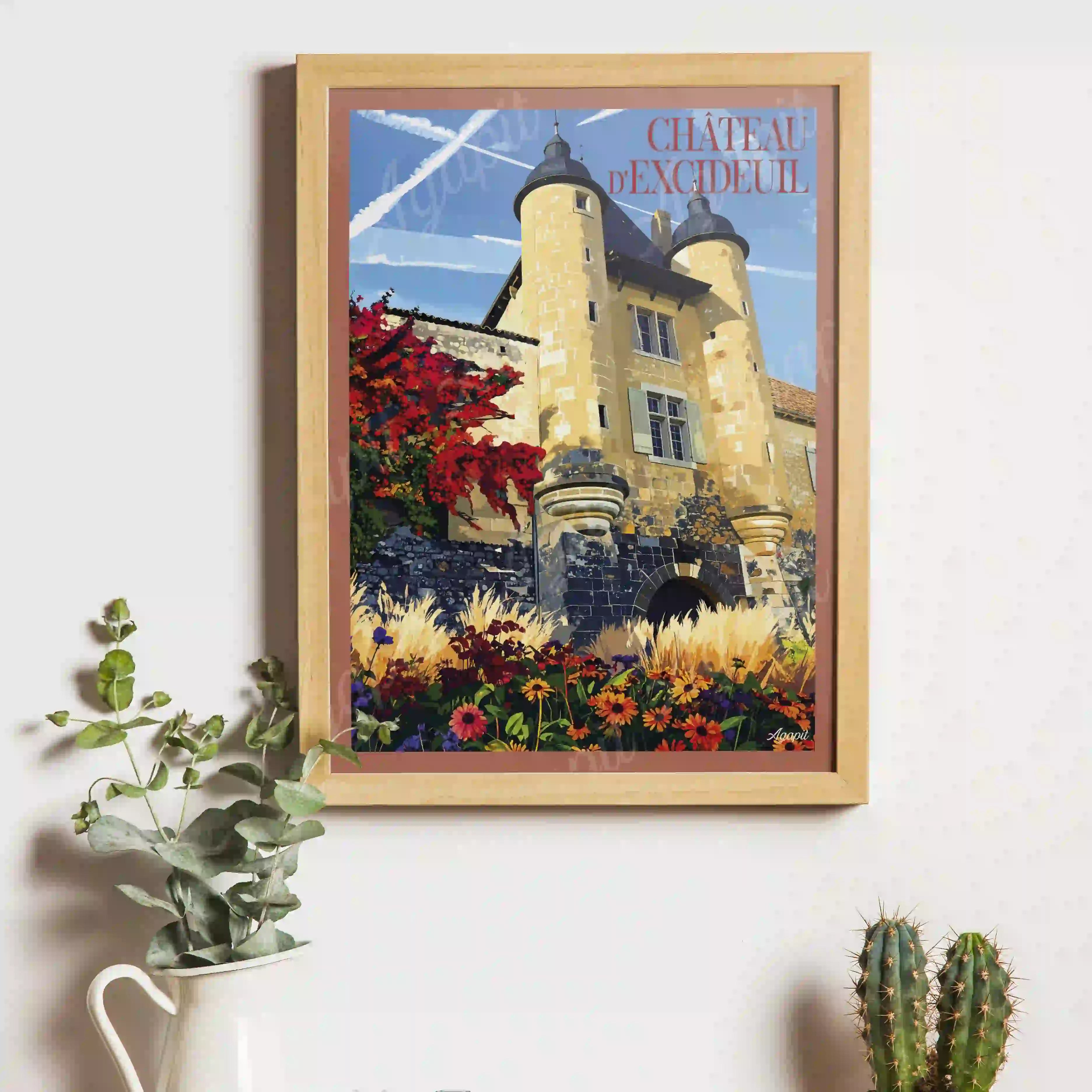 Affiche Agapit - Chateau d’Excideuil - Agapit - Artwear