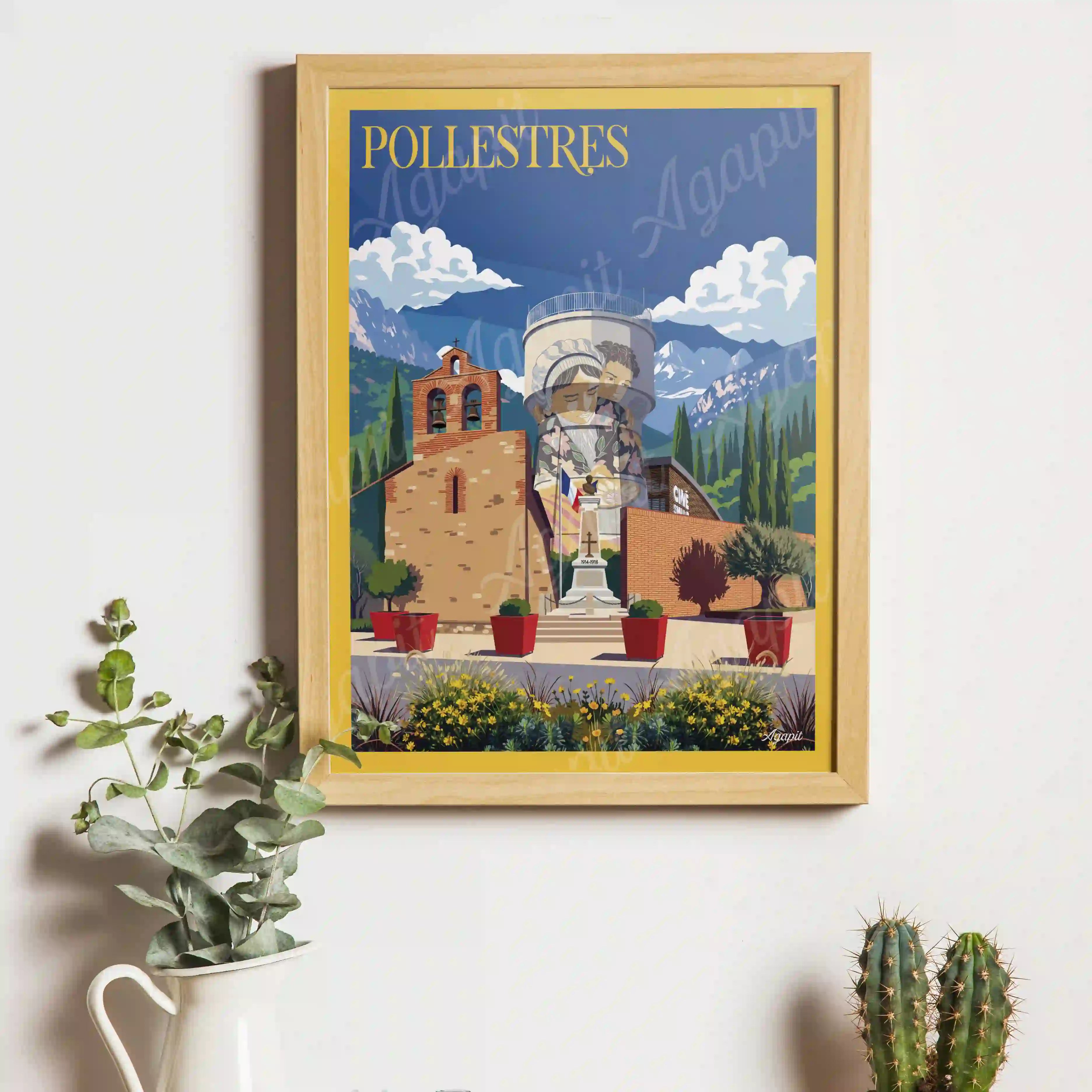 Affiche Agapit - Pollestres - Agapit - Artwear