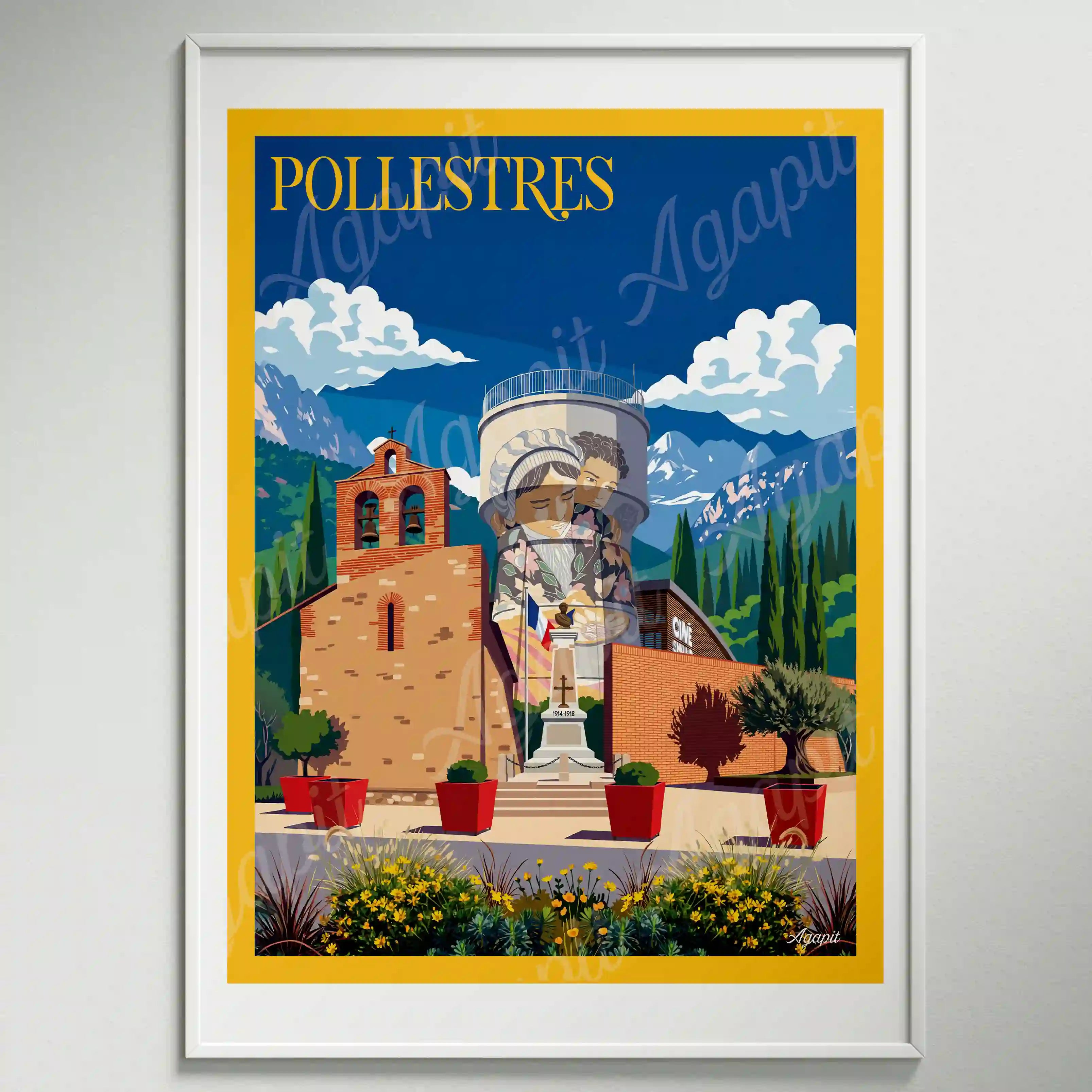 Affiche Agapit - Pollestres - Agapit - Artwear