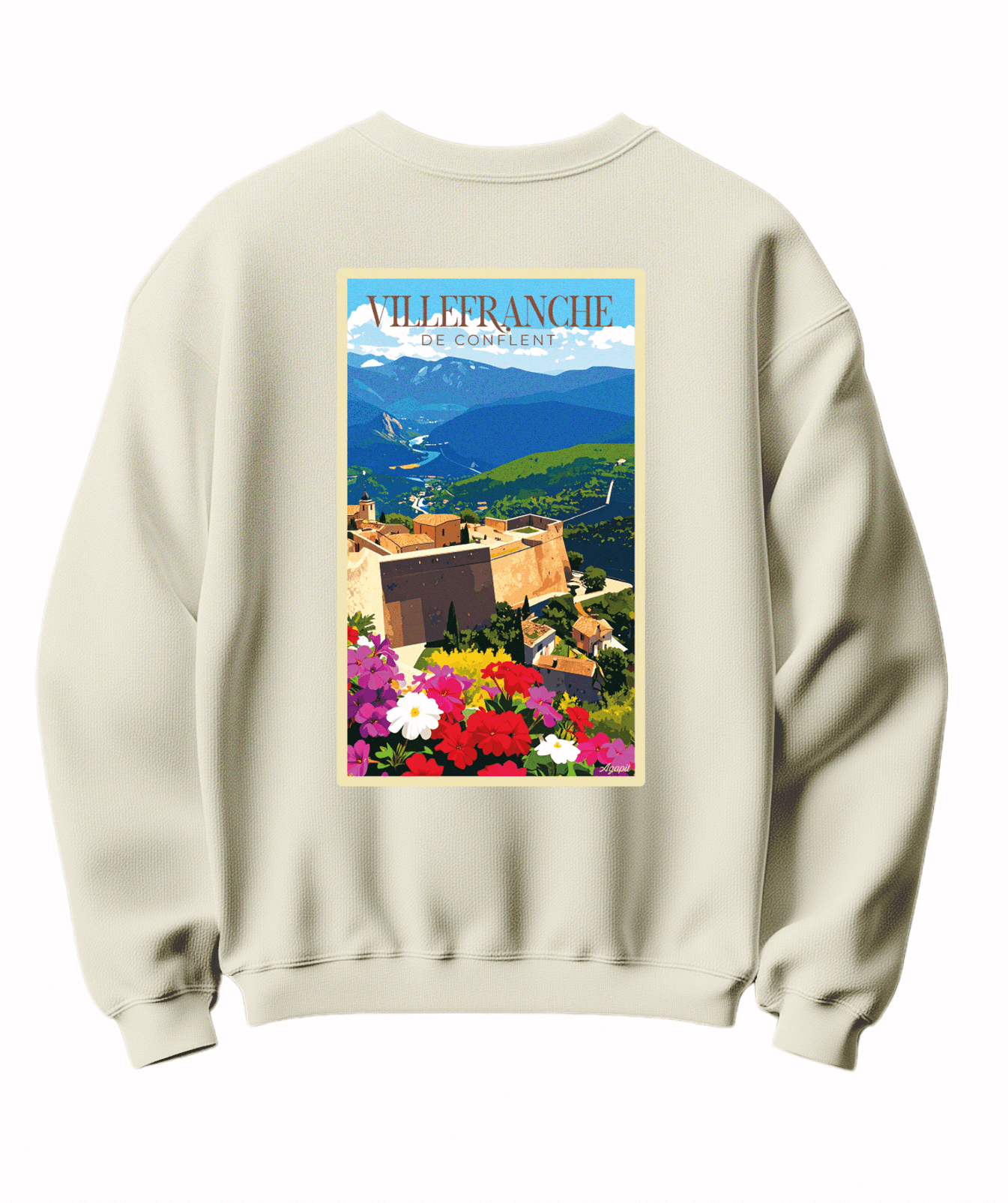 Sweat Villefranche-de-Conflent - Agapit - Artwear