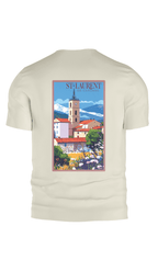 T-shirt dos Saint-Laurent-de-Cerdans couleur white coconut image vintage