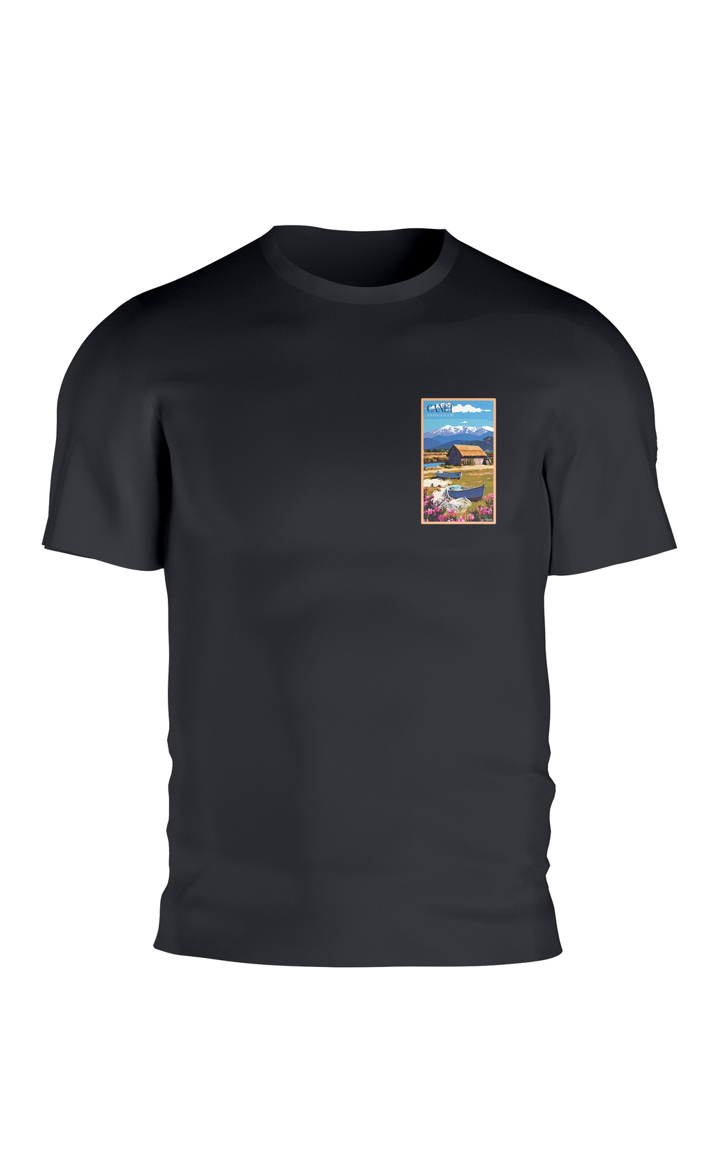 T-shirt AGAPIT Canet – Illustration les cabanes de pêcheurs - Agapit - Artwear