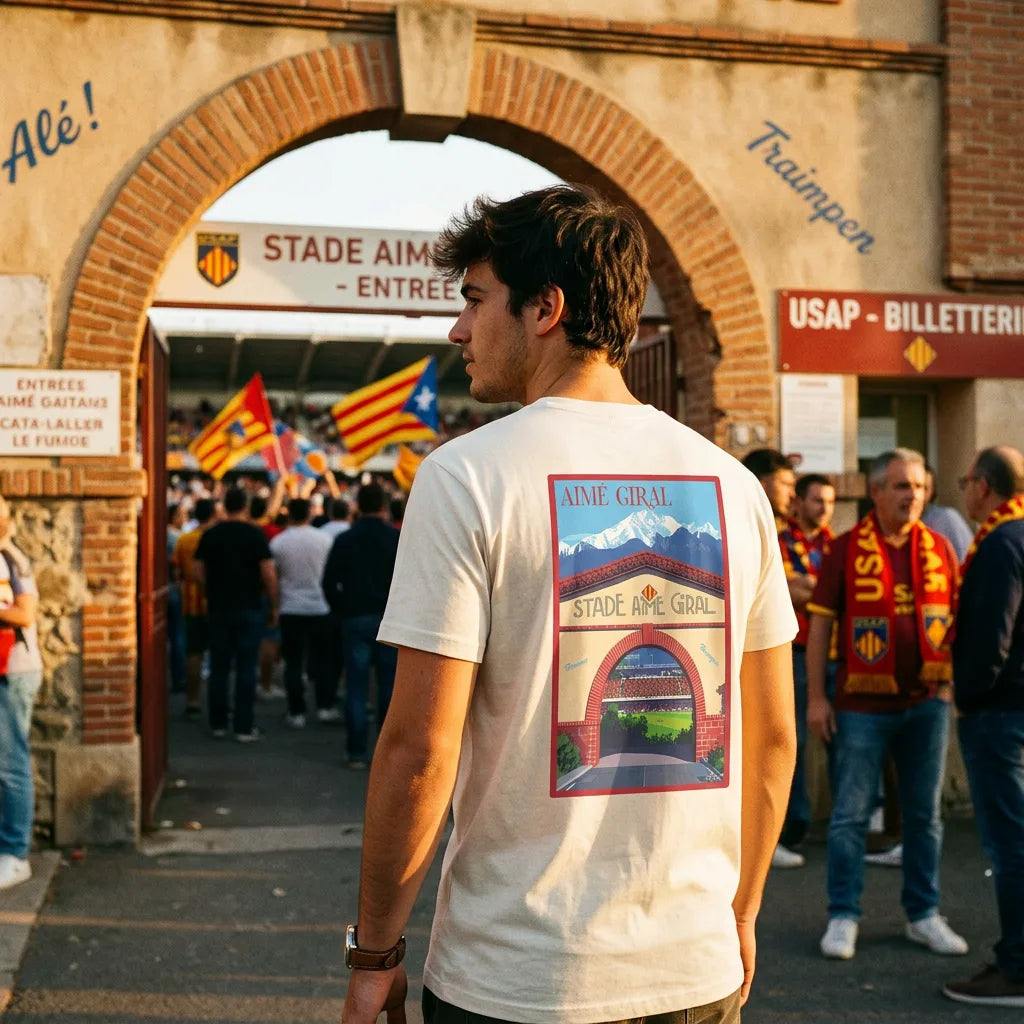 T-shirt Agapit Aimé Giral coloris blanc - Artwear Pyrénées-Orientales