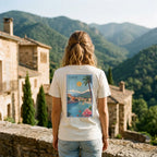 T-shirt Agapit Amélie-les-Bains coloris blanc - Artwear Pyrénées-Orientales