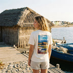 T-shirt Agapit Canet-en-Roussillon coloris blanc - Artwear Pyrénées-Orientales