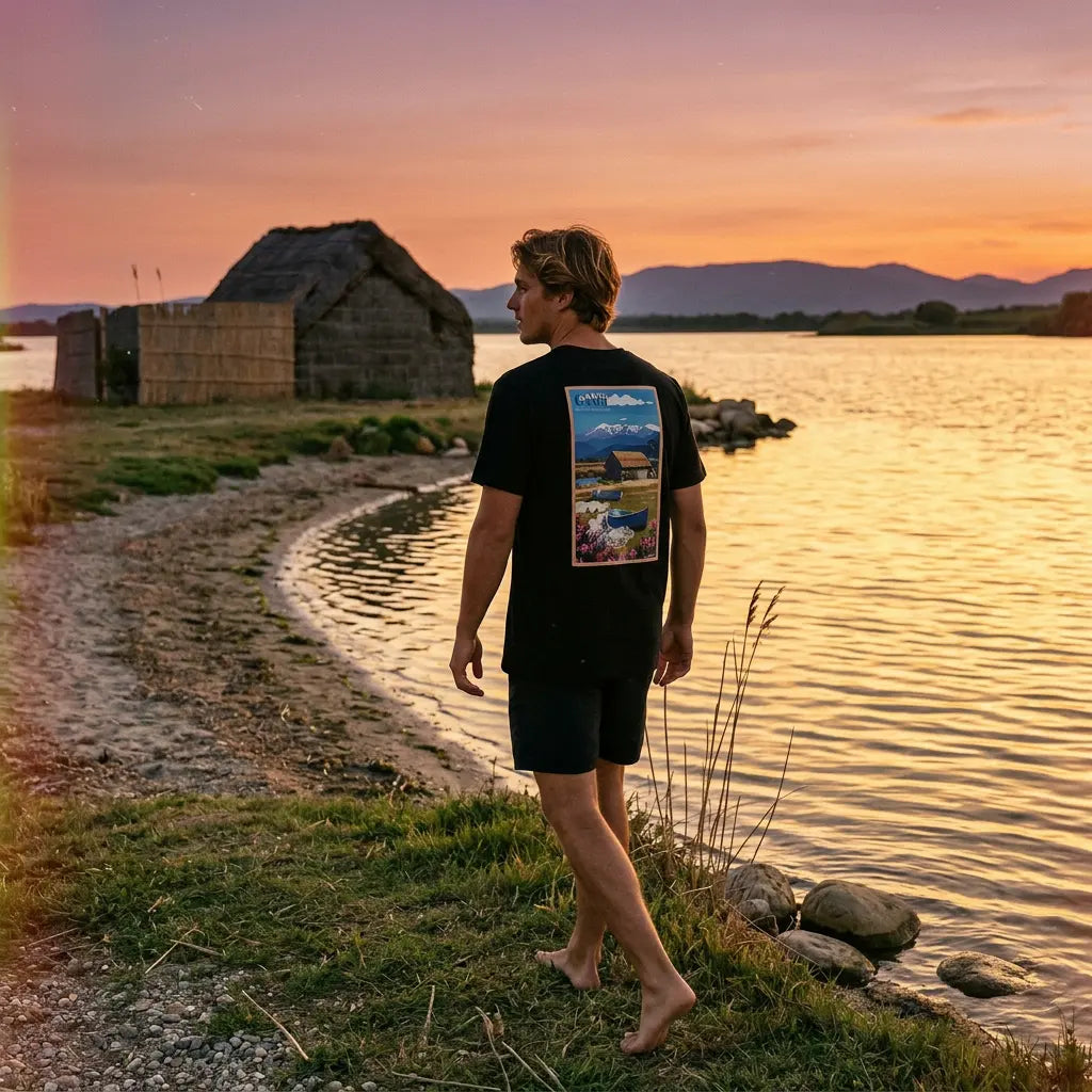 T-shirt Agapit Canet-en-Roussillon coloris noir - Artwear Pyrénées-Orientales