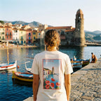 T-shirt Agapit Collioure coloris blanc - Artwear Pyrénées-Orientales