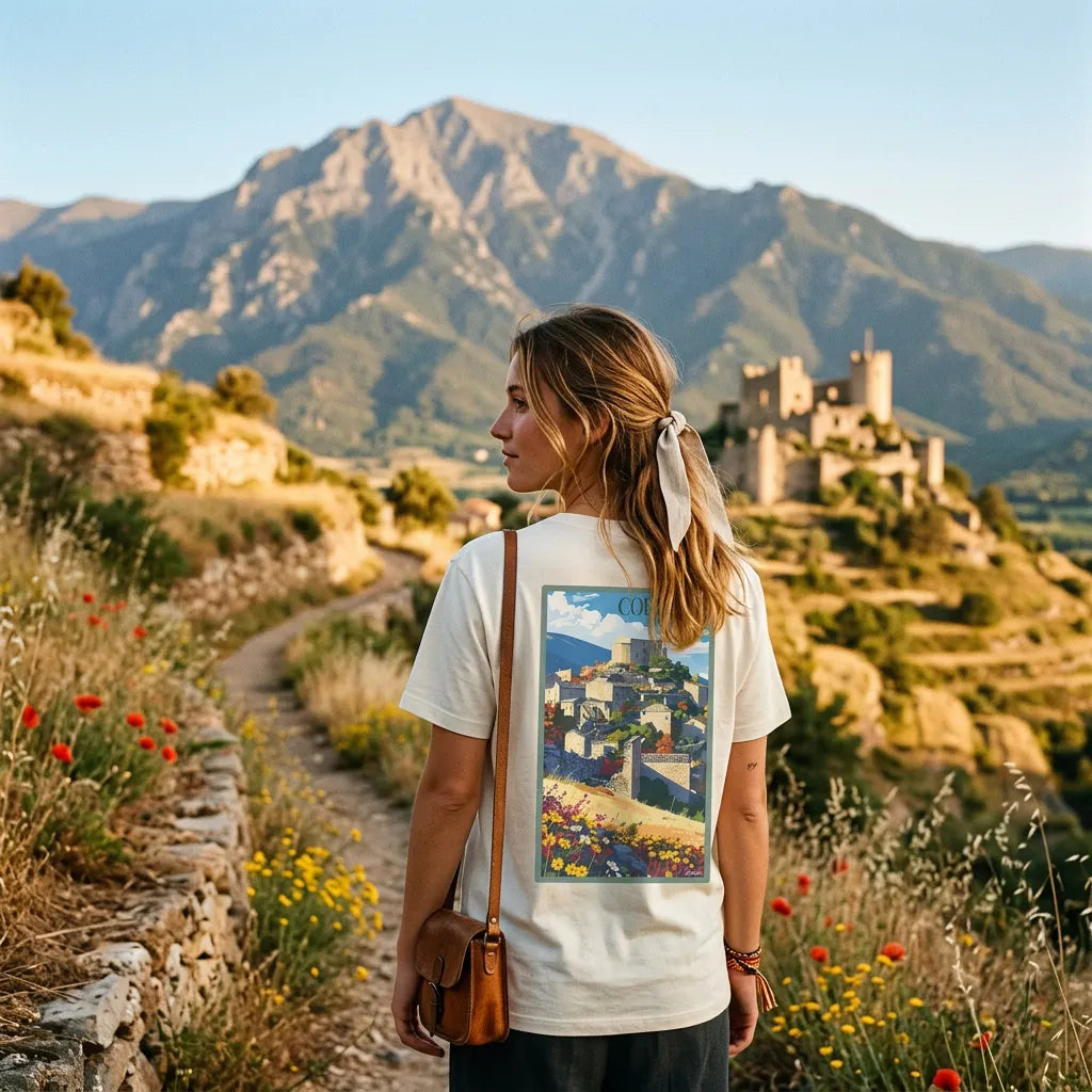 T-shirt Agapit Corbère coloris blanc - Artwear Pyrénées-Orientales