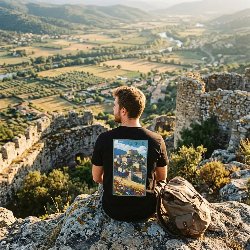 T-shirt Agapit Corbère coloris noir - Artwear Pyrénées-Orientales