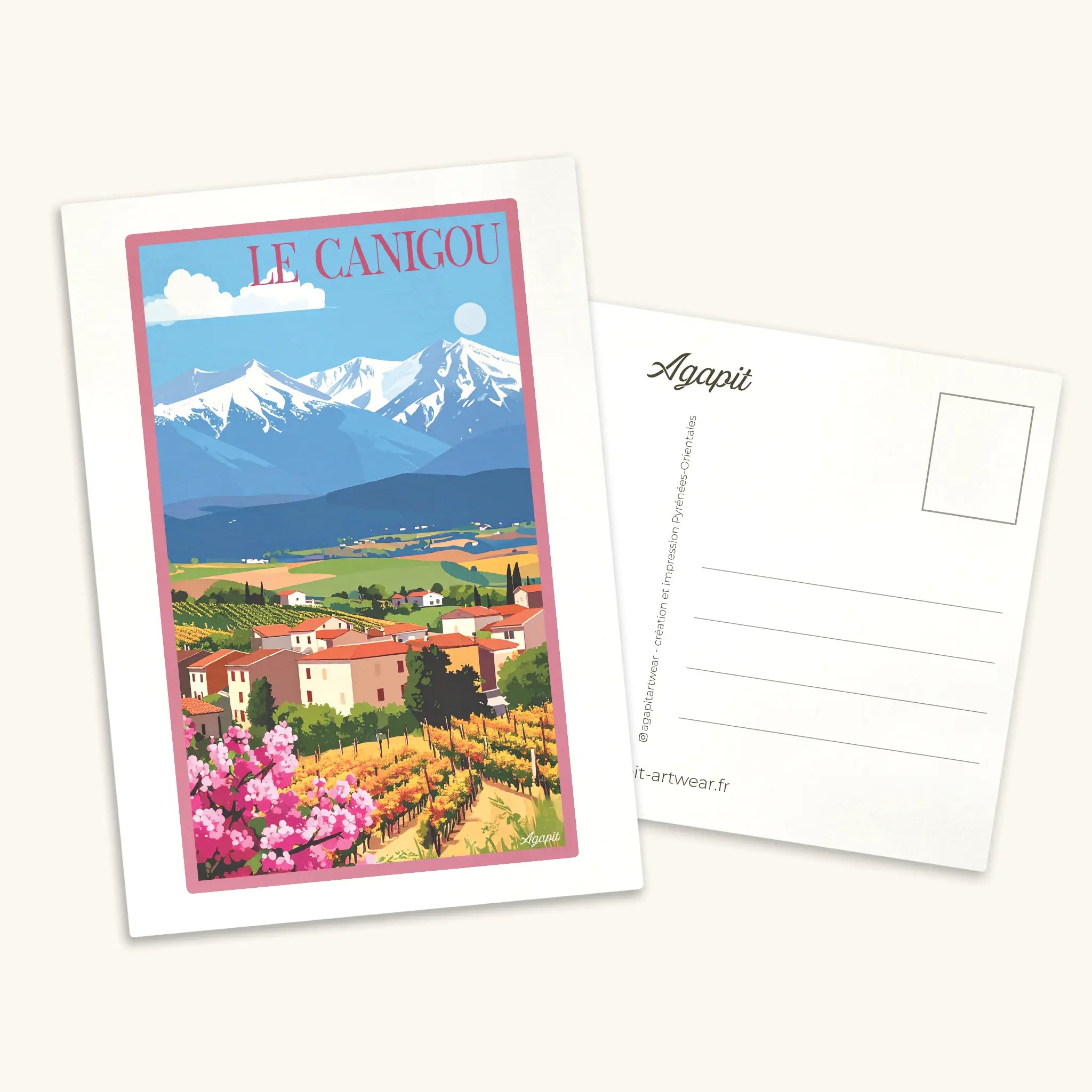 Carte postale rétro Le Canigou - Montagne sacrée des Catalans Agapit