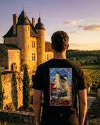 T-shirt Château d'Excideuil – Illustration Vintage Dordogne  | Artwear Vintage Agapit - Agapit - Artwear