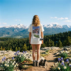 T-shirt Agapit Font-Romeu coloris blanc - Artwear Pyrénées-Orientales