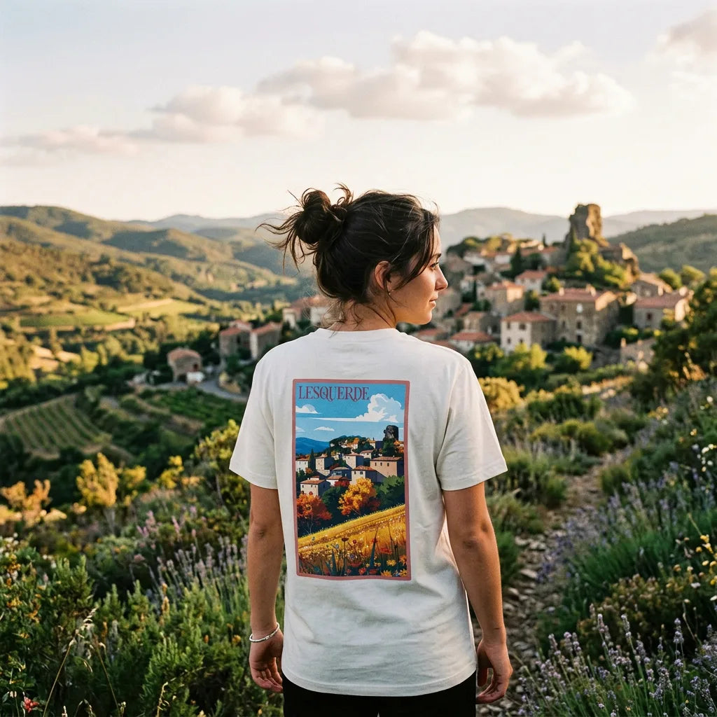 T-shirt Agapit Lesquerde coloris blanc - Artwear Pyrénées-Orientales