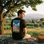 T-shirt Agapit Pollestres coloris noir - Artwear Pyrénées-Orientales