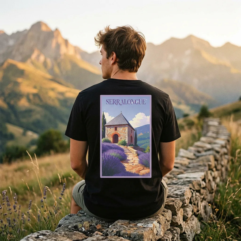 T-shirt Agapit Serralongue coloris noir - Artwear Pyrénées-Orientales