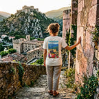 T-shirt Agapit Villefranche-de-Conflent coloris blanc - Artwear Pyrénées-Orientales
