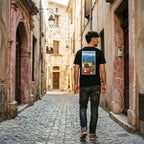 T-shirt Agapit Villefranche-de-Conflent coloris noir - Artwear Pyrénées-Orientales