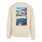 Sweat-shirt rétro Céret - Illustration vintage de la ville d'art et des platanes Agapit