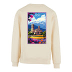 Sweat-shirt rétro Elne - Illustration vintage cathédrale et cloître roman Agapit