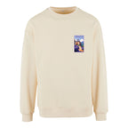Sweat-shirt rétro Serralongue - Illustration vintage village de montagne et Conjurador Agapit
