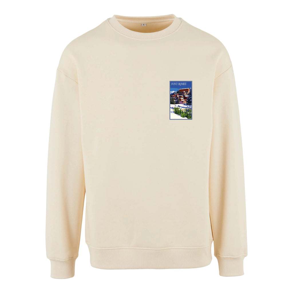 Sweat-shirt rétro Font-Romeu - Illustration vintage station de ski et paysages de montagne Agapit