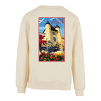 Sweat-shirt rétro Château d'Excideuil - Illustration vintage forteresse médiévale et double donjon Agapit