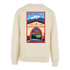 Sweat-shirt rétro Stade Aimé Giral - Illustration vintage temple du rugby USAP Perpignan Agapit