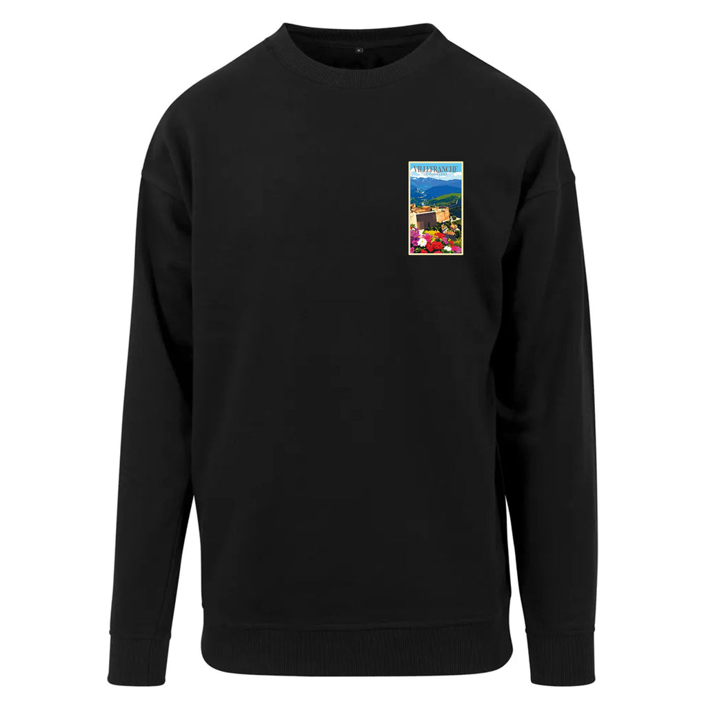 Sweat-shirt rétro Villefranche-de-Conflent - Illustration vintage remparts Vauban UNESCO Agapit