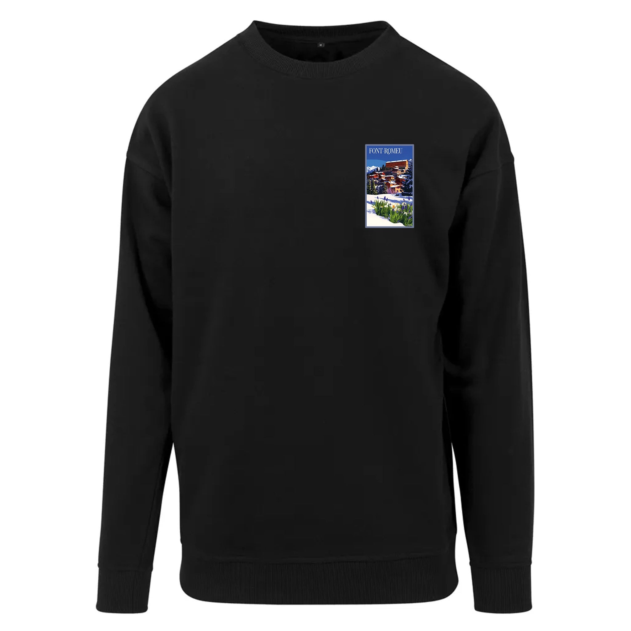 Sweat-shirt rétro Font-Romeu - Illustration vintage station de ski et paysages de montagne Agapit