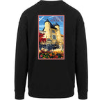 Sweat-shirt rétro Château d'Excideuil - Illustration vintage forteresse médiévale et double donjon Agapit