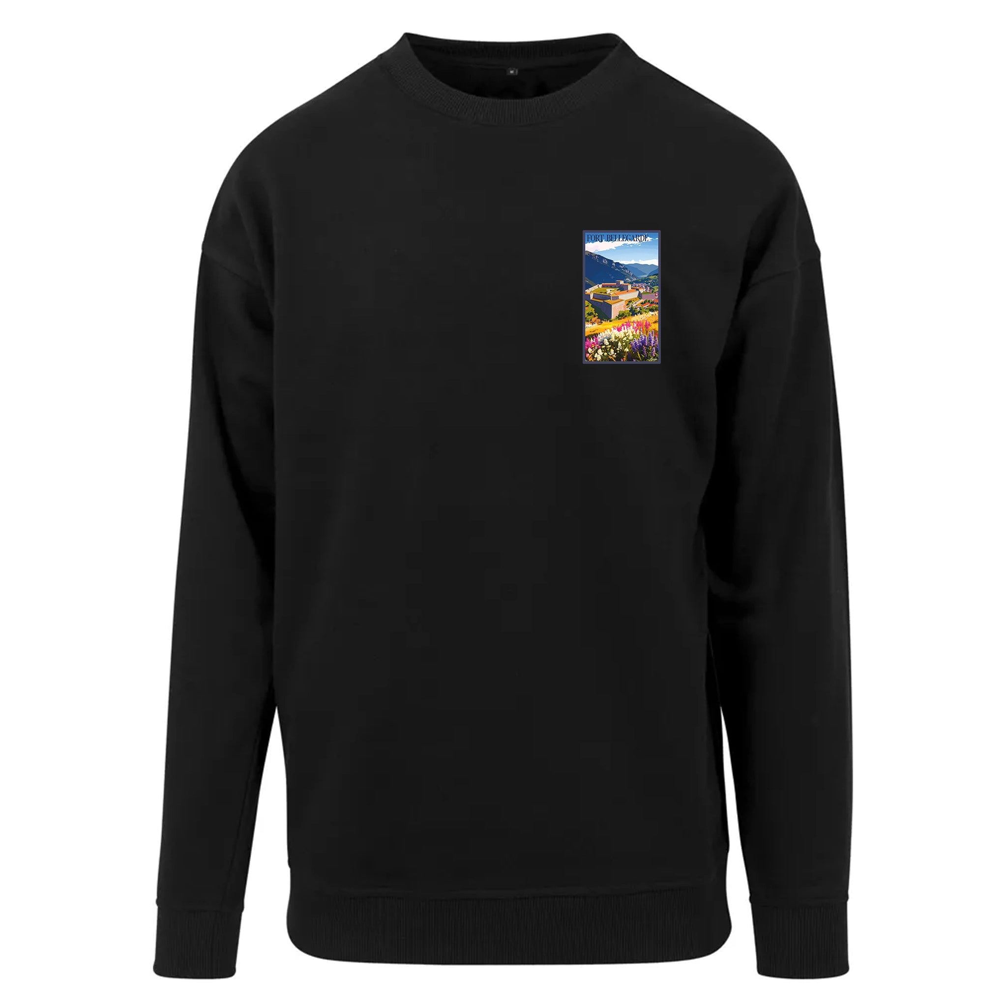 Sweat-shirt rétro Fort de Bellegarde - Illustration vintage forteresse de Vauban dominant le Perthus Agapit