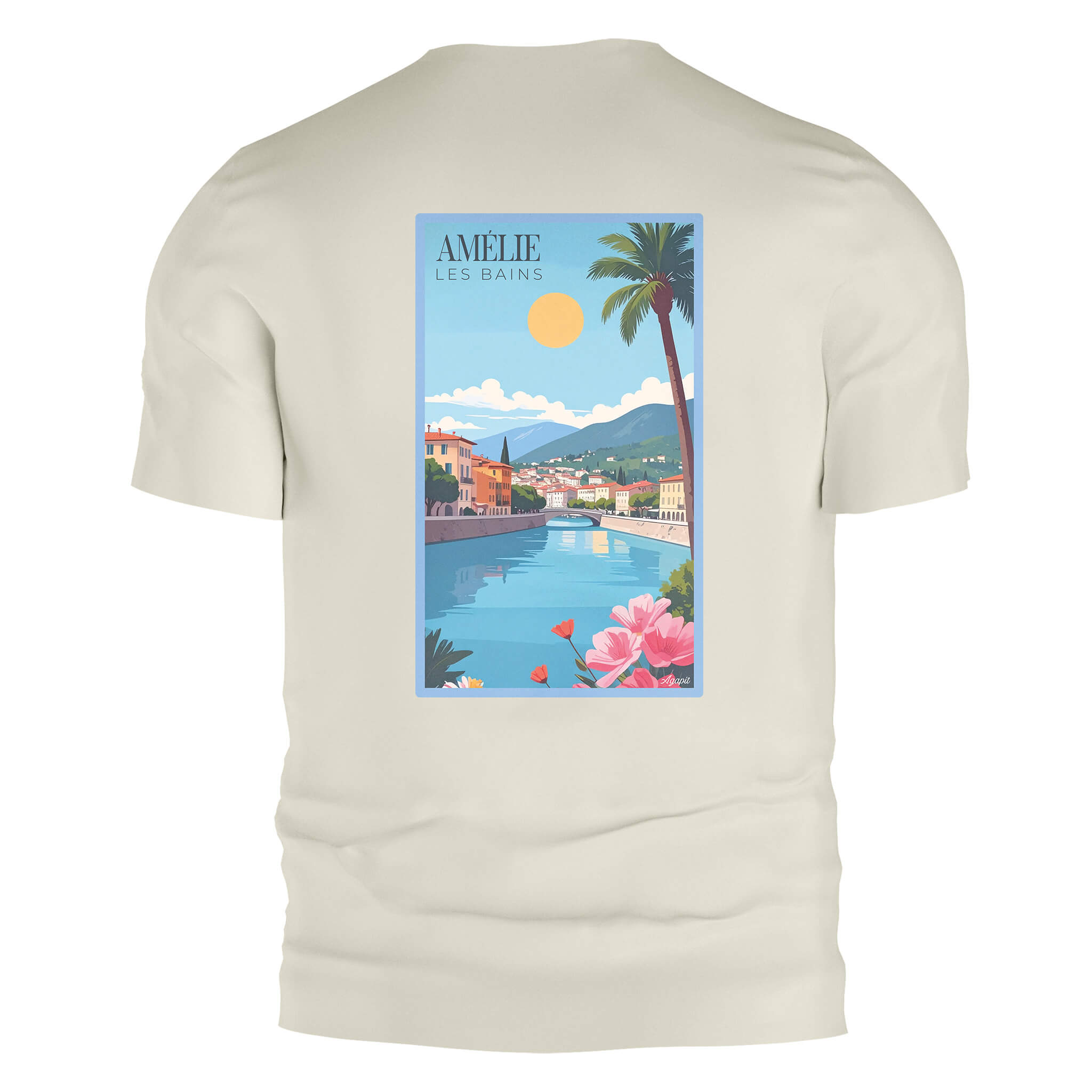 T-shirt Amélie-les-Bains | Artwear Vintage Pyrénées-Orientales – Agapit - Agapit - Artwear