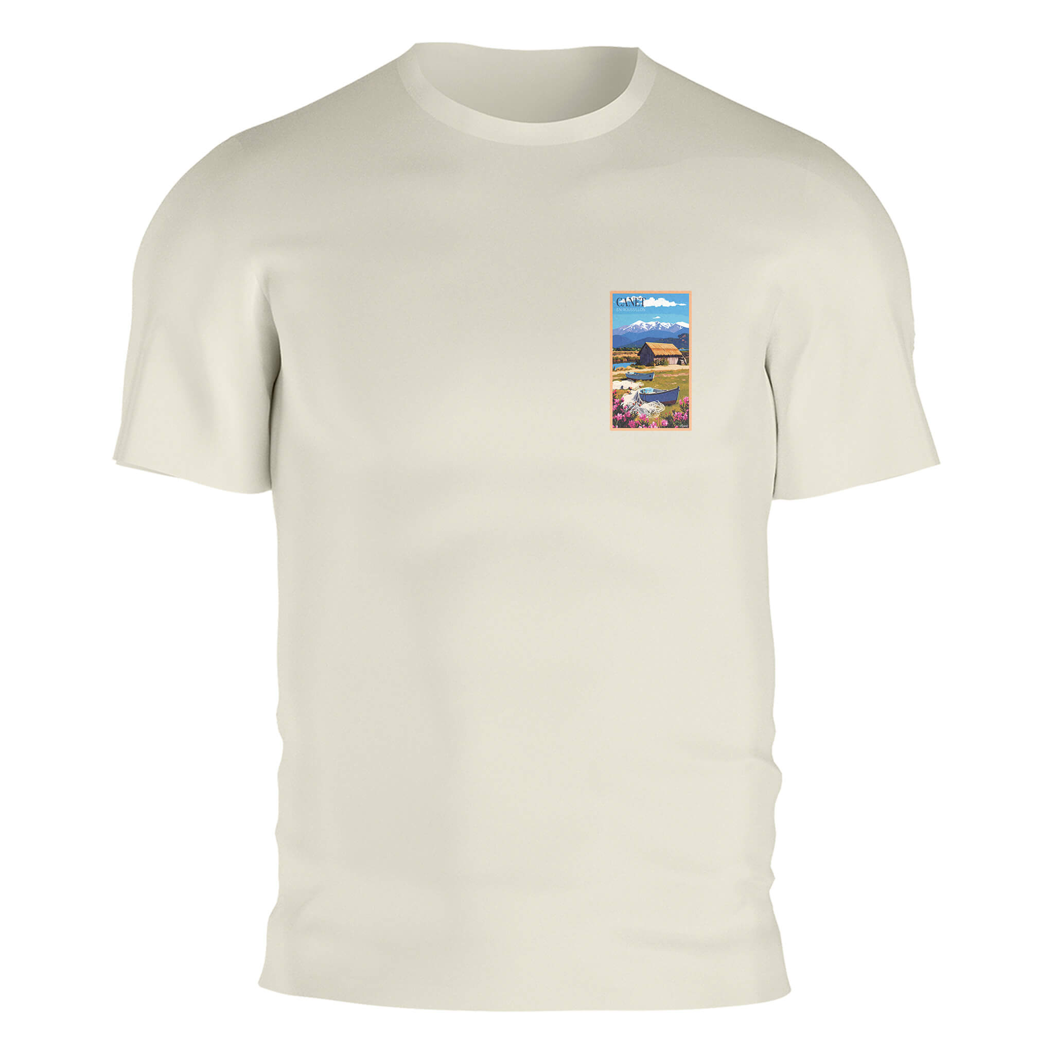 T-shirt Canet-en-Roussillon | Artwear Vintage Pyrénées-Orientales – Agapit