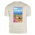 T-shirt Agapit Canigou coloris blanc vue dos - Artwear Pyrénées-Orientales