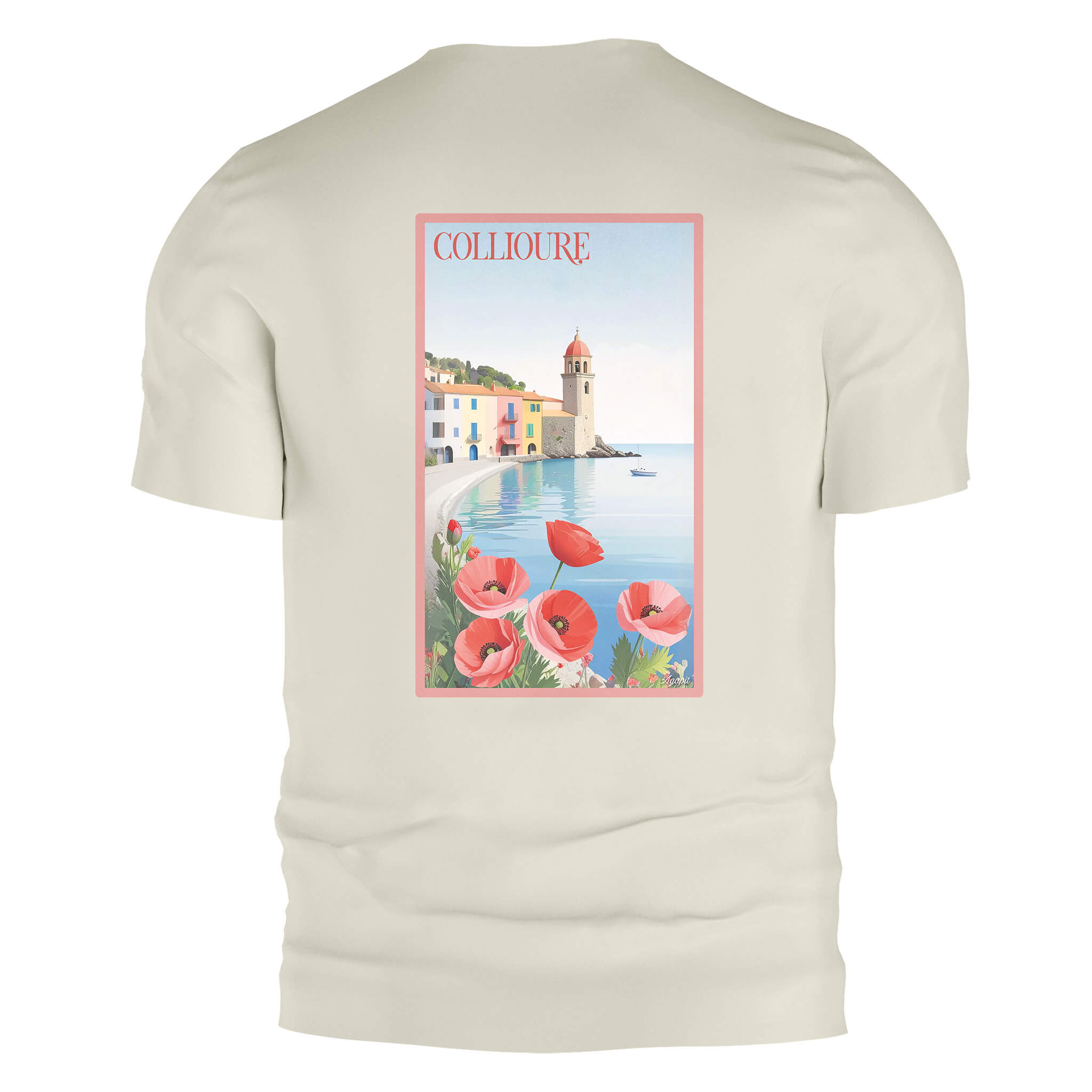 T-shirt Collioure | Artwear Vintage Pyrénées-Orientales – Agapit - Agapit - Artwear