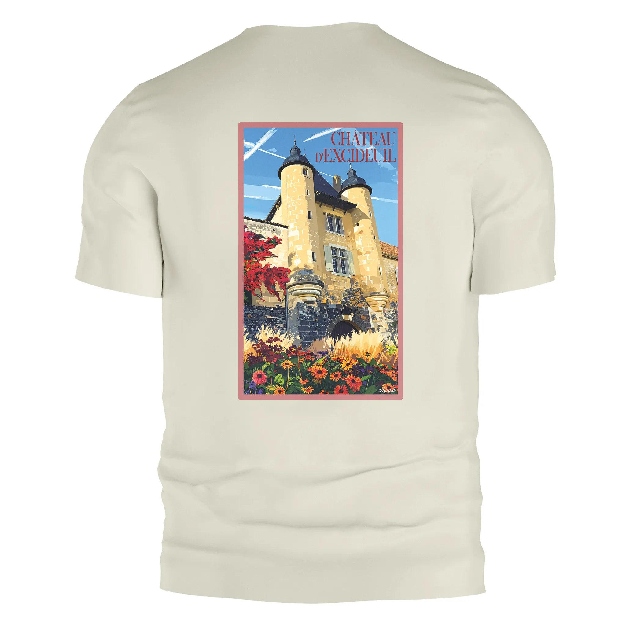 T-shirt Château d'Excideuil – Illustration Vintage Dordogne  | Artwear Vintage Agapit - Agapit - Artwear