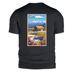 T-shirt Agapit Canet-en-Roussillon coloris noir vue dos - Artwear Pyrénées-Orientales