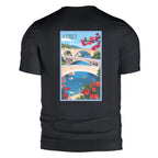 T-shirt Agapit Céret coloris noir vue dos - Artwear Pyrénées-Orientales