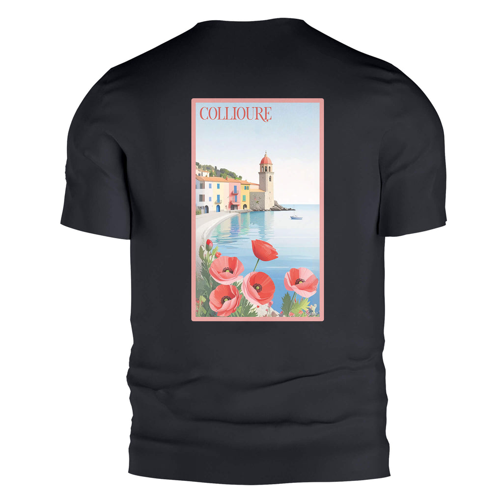 T-shirt Collioure | Artwear Vintage Pyrénées-Orientales – Agapit