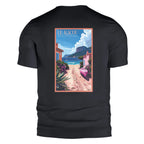 T-shirt Agapit Le Racou coloris noir vue dos - Artwear Pyrénées-Orientales