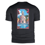 T-shirt Agapit Port-Vendres coloris noir vue dos - Artwear Pyrénées-Orientales