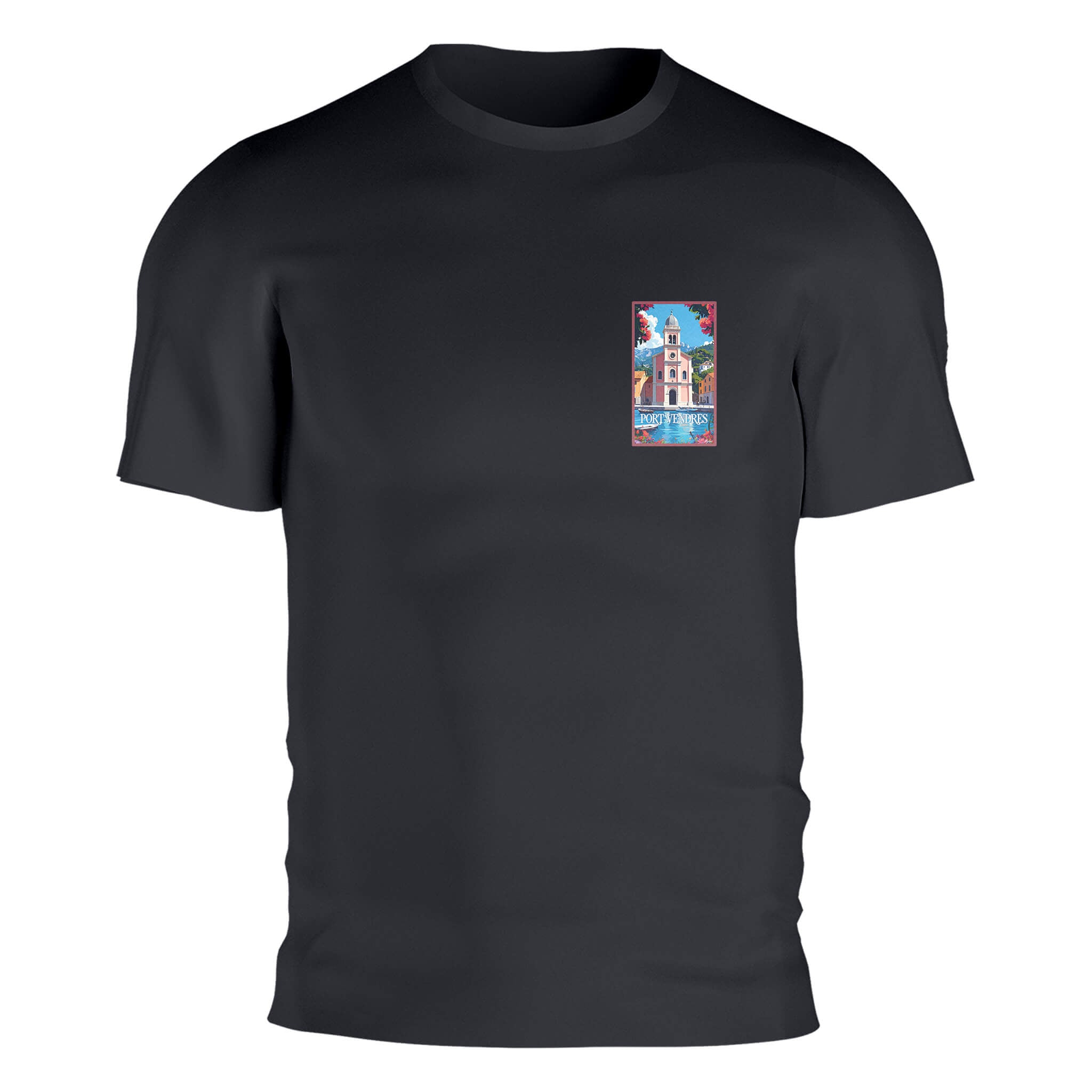 T-shirt Port-Vendres | Artwear Vintage Pyrénées-Orientales – Agapit