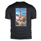 T-shirt Agapit Saint-Laurent-de-Cerdans coloris noir vue dos - Artwear Pyrénées-Orientales